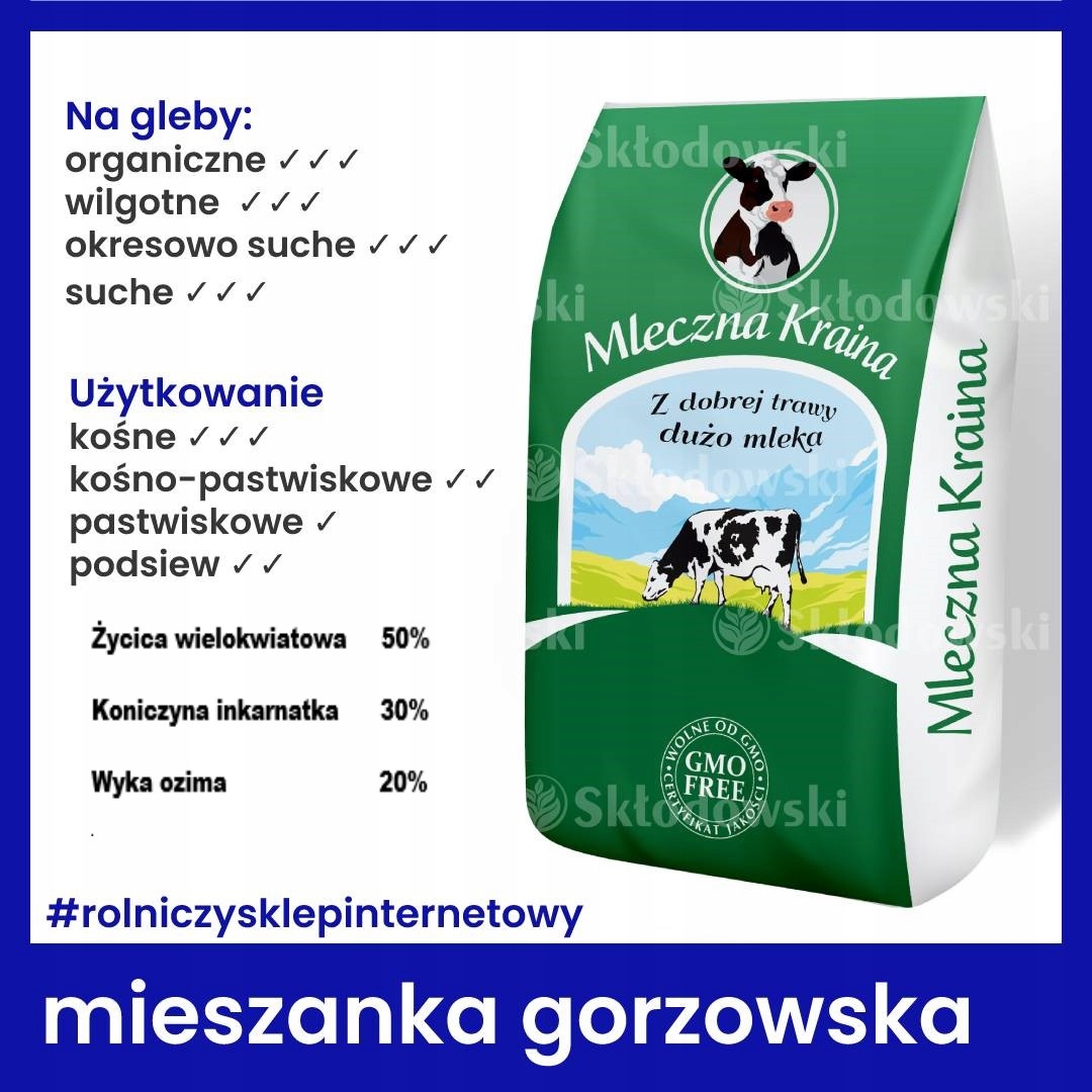 Trávna zmes Gorzowska 20 kg Vysoká úroda